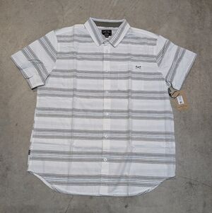 NWT Dark Seas Pasquale Woven Antique Button Up Shirt Men's XL Striped